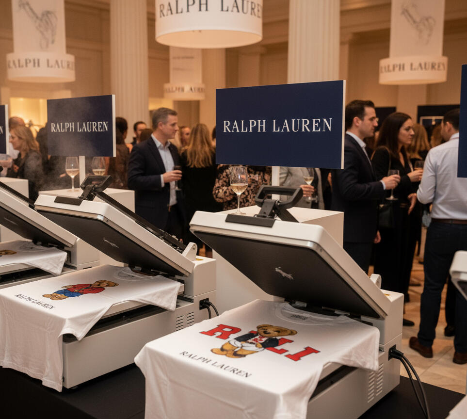 Each person walks away with a personalized keepsake, like a custom t-shirt, tote bag, hat, or bandana, made right before their eyes.